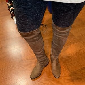 Kensie Faux Suede Over the Knee Boots